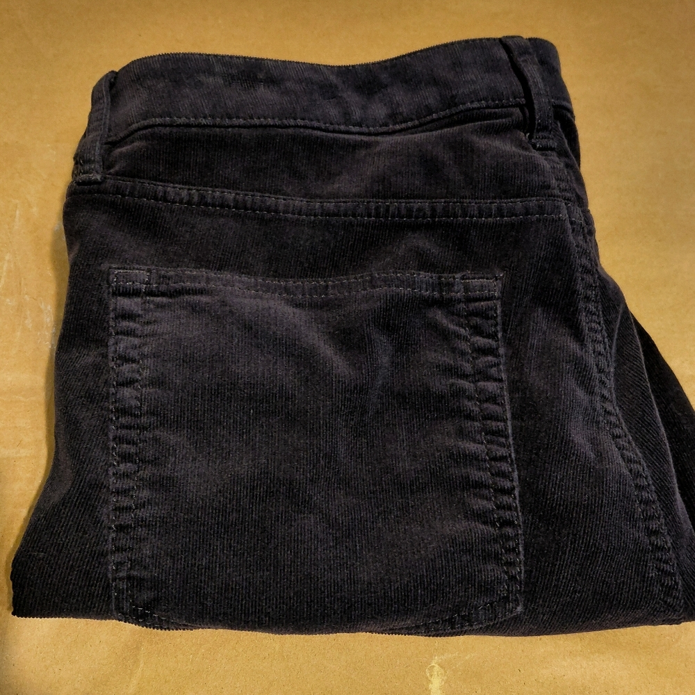 Black Corduroy Size 12 Curvy Skinny Inseam 27" Made and Loved Loft - Picture 9 of 10